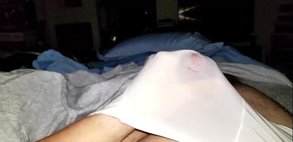  DADDY PLAYING WITH HIS POCKET PUSSY IN BED WHILE WEARING HIS FAVORITE UNDERWEAR